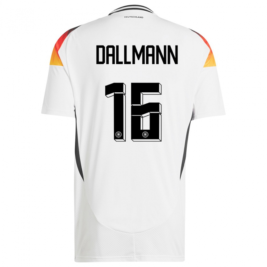 Kobiety Niemcy Linda Dallmann #16 Biały Domowa Koszulka 24-26 Koszulki Klubowe