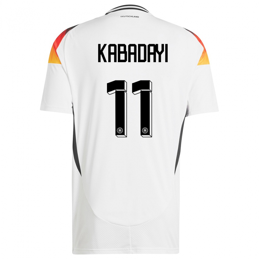 Kobiety Niemcy Yusuf Kabadayi #11 Biały Domowa Koszulka 24-26 Koszulki Klubowe