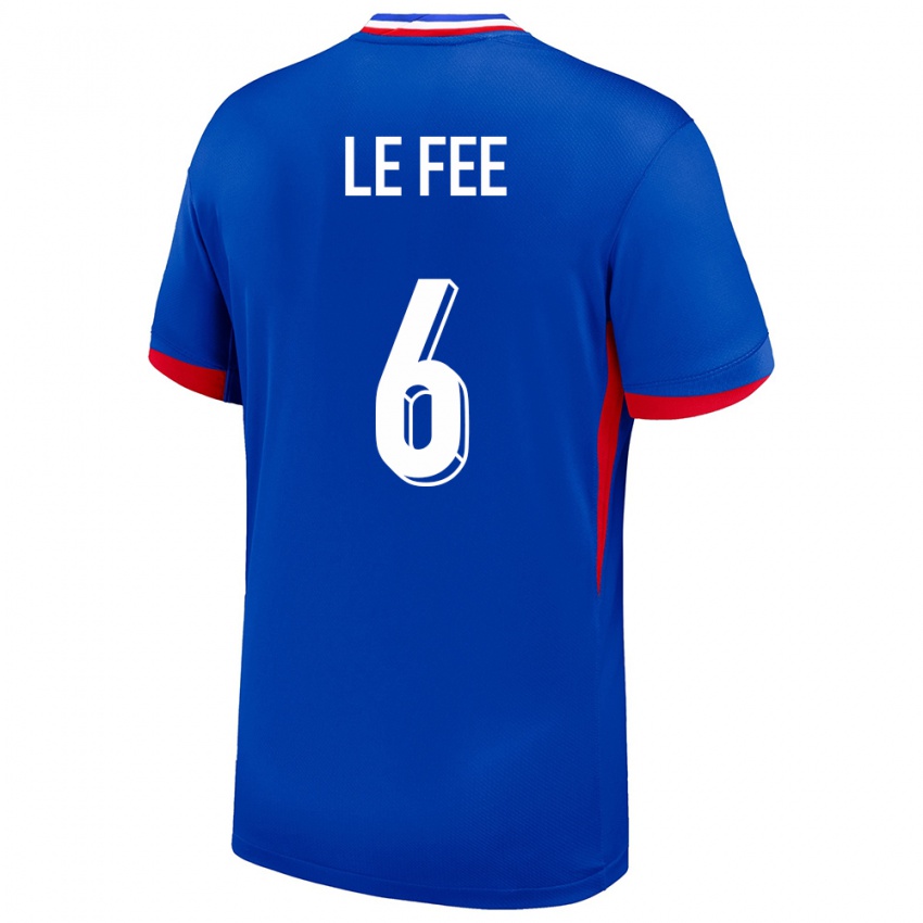 Kobiety Francja Enzo Le Fee #6 Niebieski Domowa Koszulka 24-26 Koszulki Klubowe