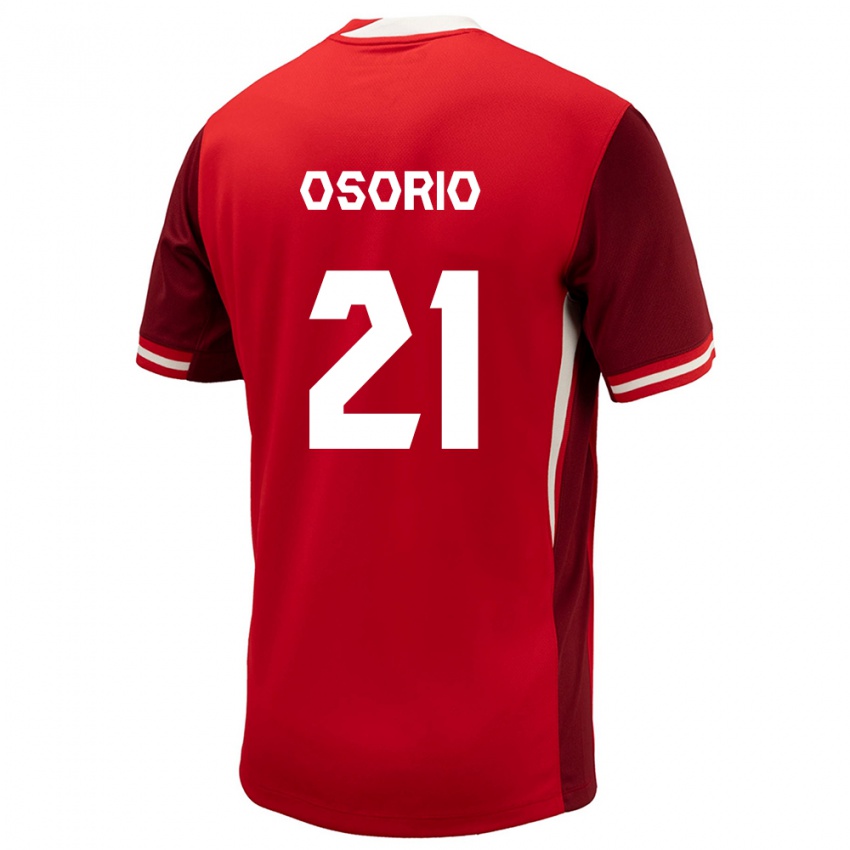 Kobiety Kanada Jonathan Osorio #21 Czerwony Domowa Koszulka 24-26 Koszulki Klubowe