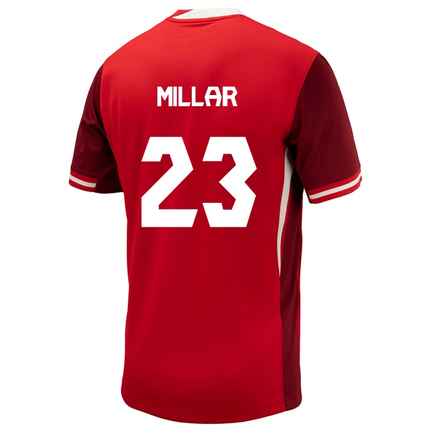 Kobiety Kanada Liam Millar #23 Czerwony Domowa Koszulka 24-26 Koszulki Klubowe