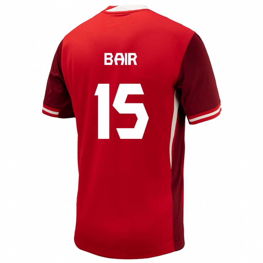 Kobiety Kanada Theo Bair #15 Czerwony Domowa Koszulka 24-26 Koszulki Klubowe