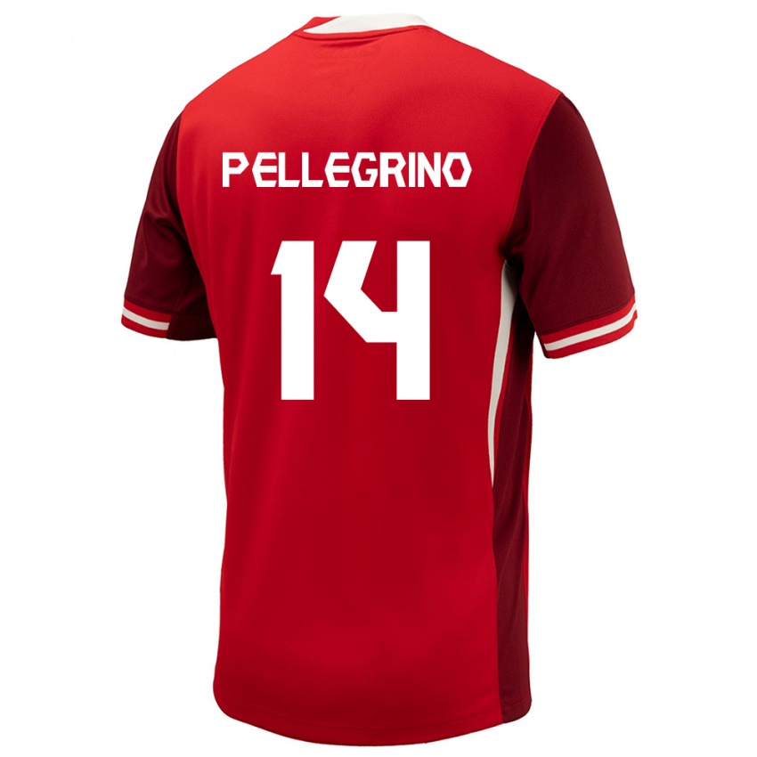 Kobiety Kanada Gabriel Pellegrino #14 Czerwony Domowa Koszulka 24-26 Koszulki Klubowe