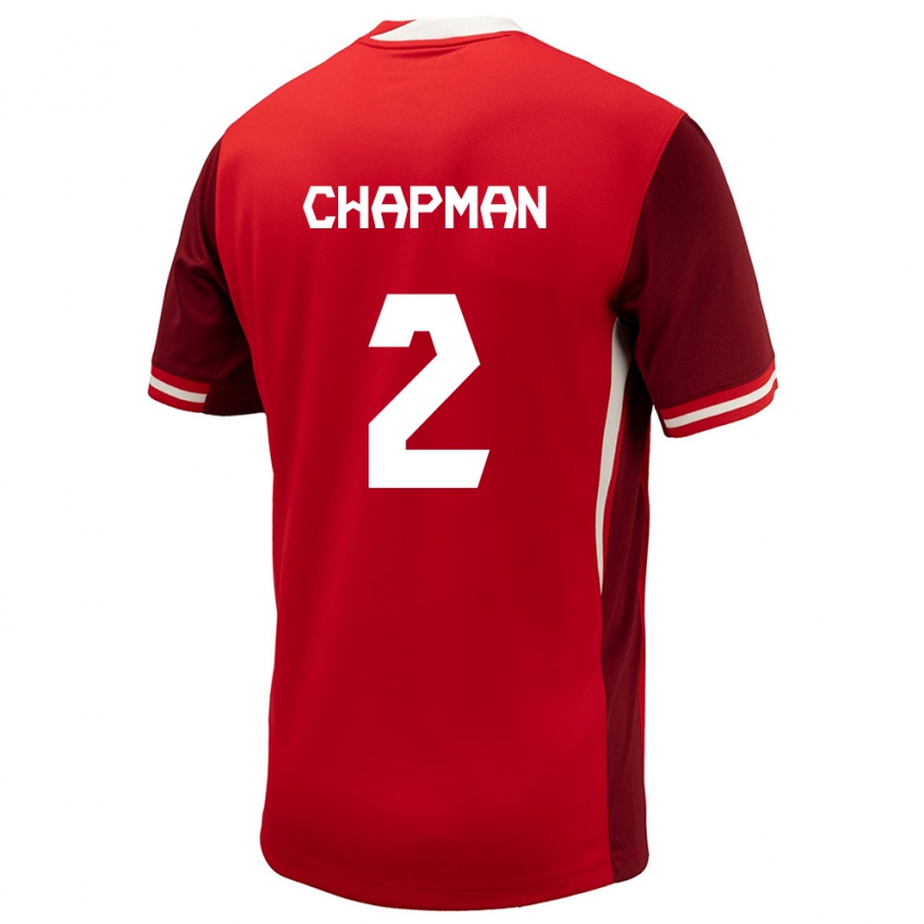 Kobiety Kanada Allysha Chapman #2 Czerwony Domowa Koszulka 24-26 Koszulki Klubowe
