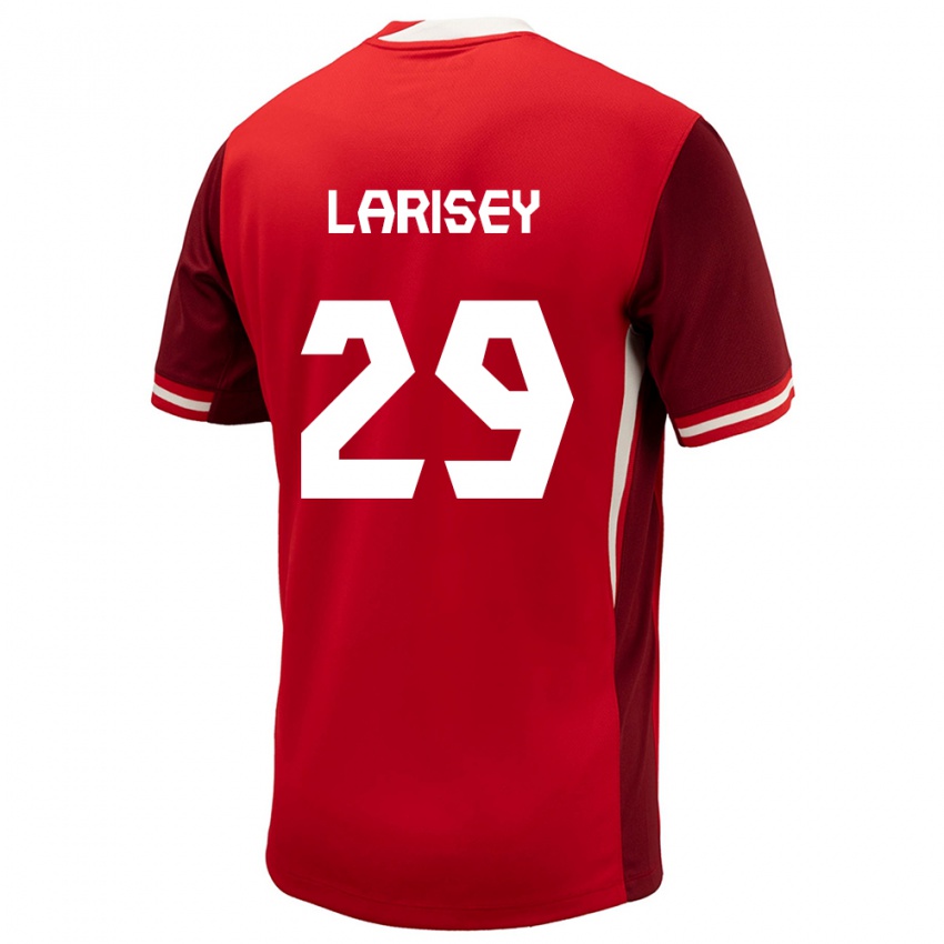 Kobiety Kanada Clarissa Larisey #29 Czerwony Domowa Koszulka 24-26 Koszulki Klubowe