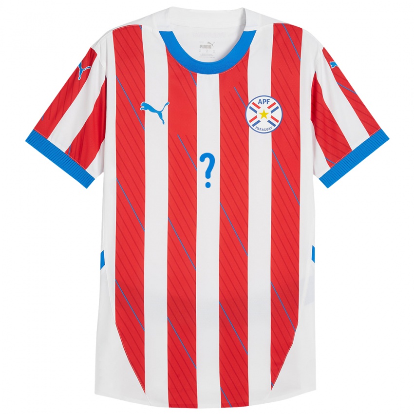 Kobiety Paragwaj Diego Torres #0 Biało - Czerwony Domowa Koszulka 24-26 Koszulki Klubowe