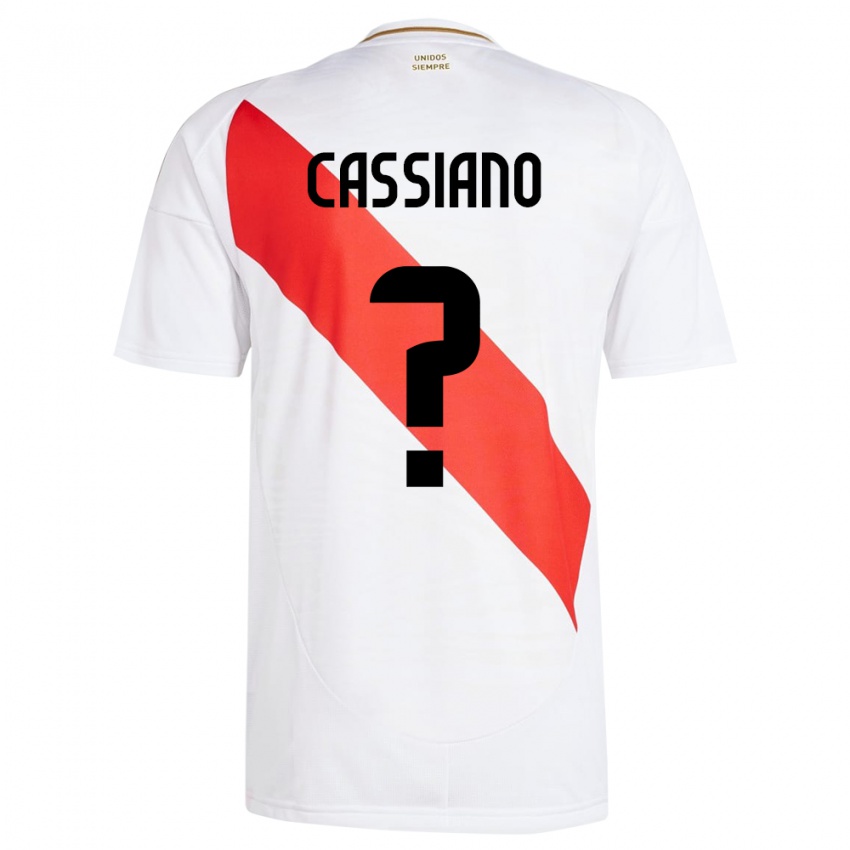 Kobiety Peru Franshesko Cassiano #0 Biały Domowa Koszulka 24-26 Koszulki Klubowe