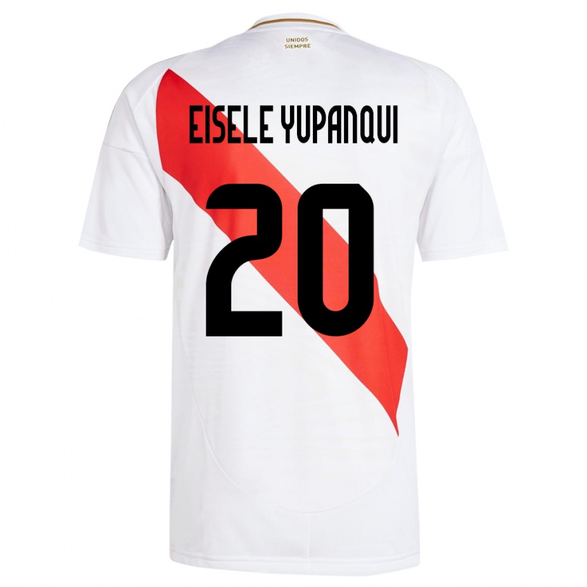 Kobiety Peru Philipp Eisele Yupanqui #20 Biały Domowa Koszulka 24-26 Koszulki Klubowe
