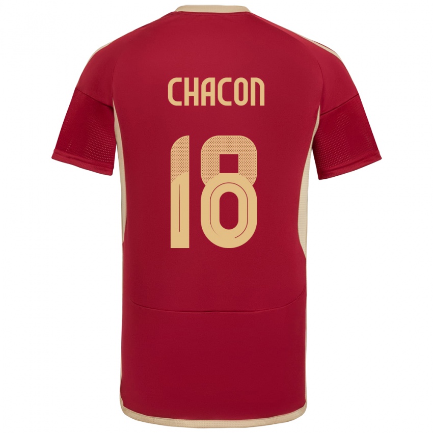 Kobiety Wenezuela Yerson Chacón #18 Burgundia Domowa Koszulka 24-26 Koszulki Klubowe