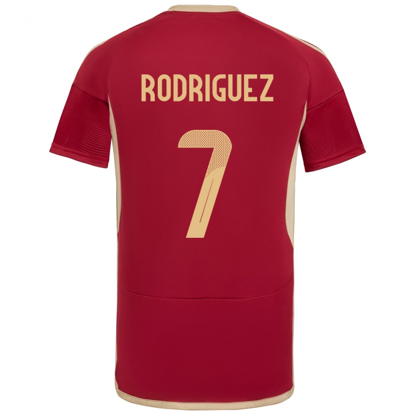 Kobiety Wenezuela Daniuska Rodriguez #7 Burgundia Domowa Koszulka 24-26 Koszulki Klubowe