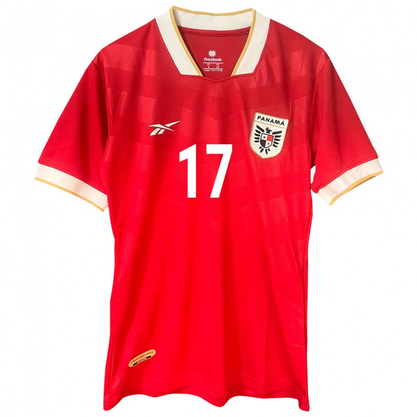 Kobiety Panama Ana Jaén Rodríguez #17 Czerwony Domowa Koszulka 24-26 Koszulki Klubowe