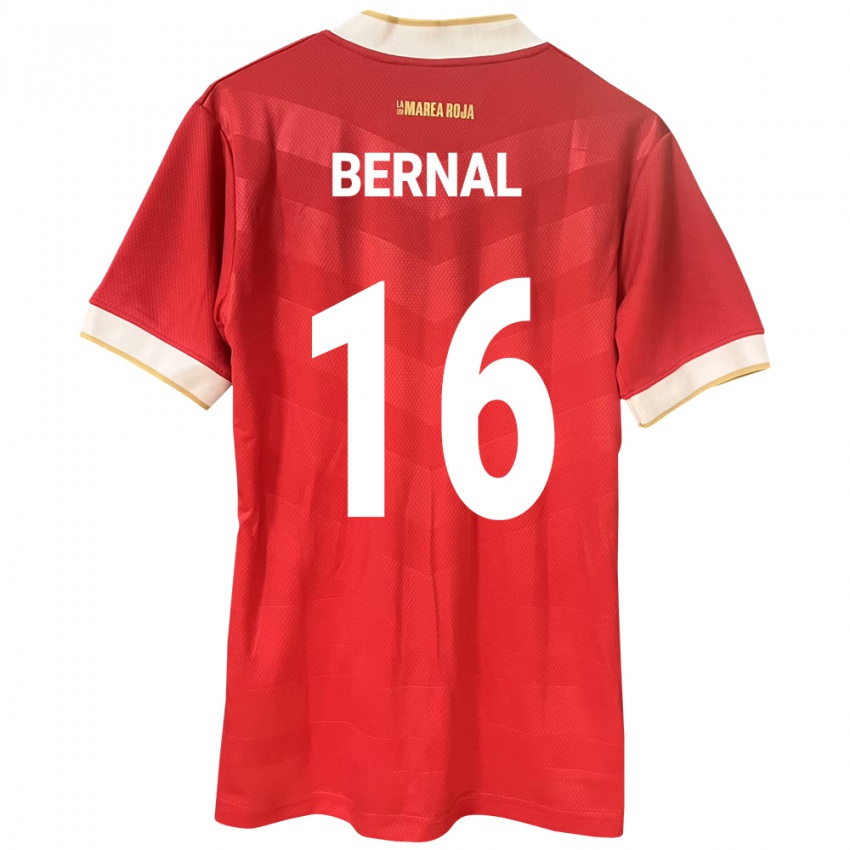 Kobiety Panama José Bernal #16 Czerwony Domowa Koszulka 24-26 Koszulki Klubowe