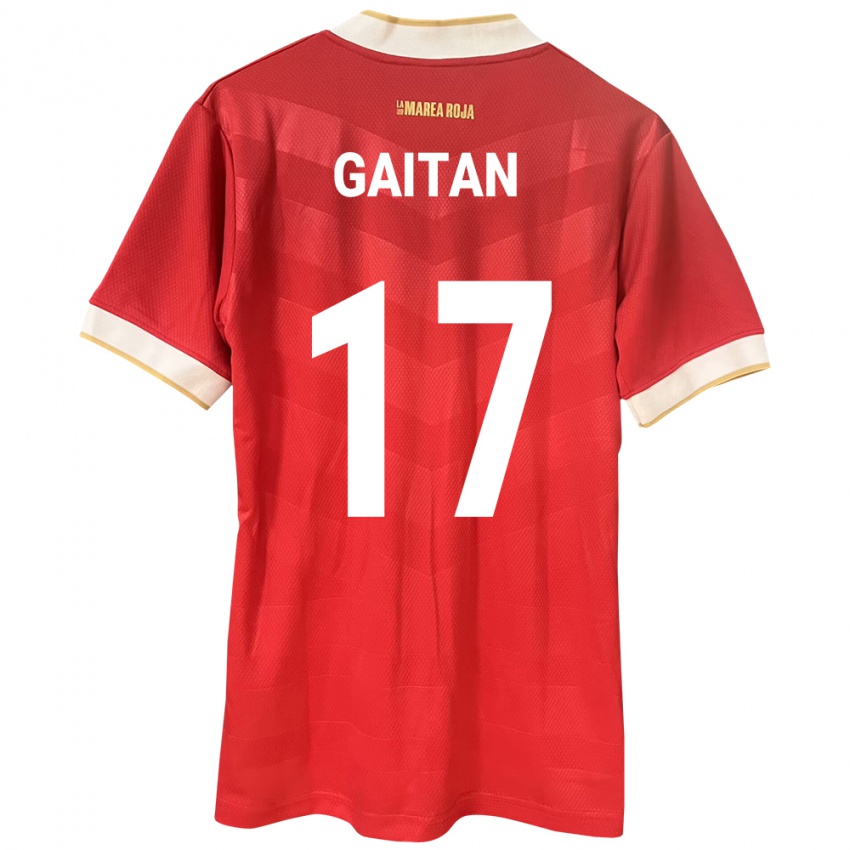 Kobiety Panama Luis Gaitán #17 Czerwony Domowa Koszulka 24-26 Koszulki Klubowe