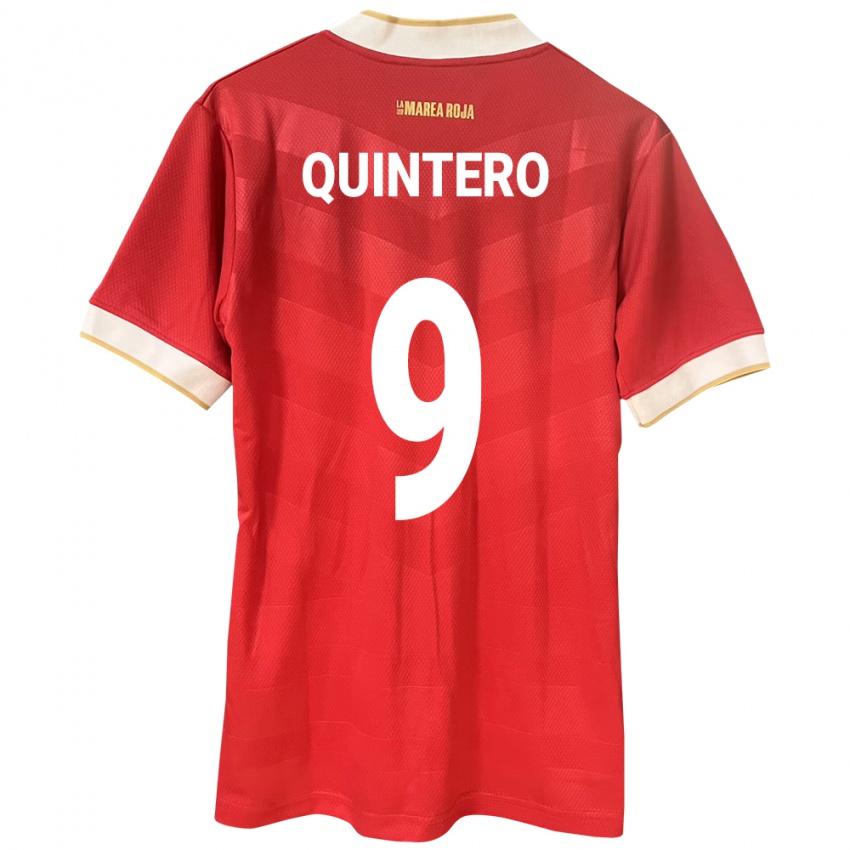 Kobiety Panama Ana Quintero #9 Czerwony Domowa Koszulka 24-26 Koszulki Klubowe