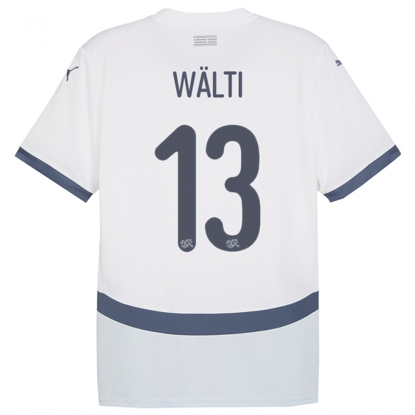 Kobiety Szwajcaria Lia Walti #13 Biały Wyjazdowa Koszulka 24-26 Koszulki Klubowe