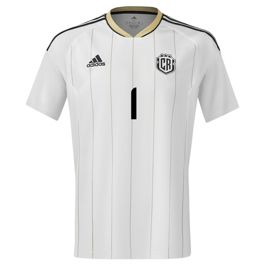 Kobiety Kostaryka Abraham Madriz #1 Biały Wyjazdowa Koszulka 24-26 Koszulki Klubowe