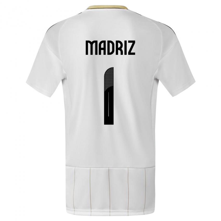Kobiety Kostaryka Abraham Madriz #1 Biały Wyjazdowa Koszulka 24-26 Koszulki Klubowe