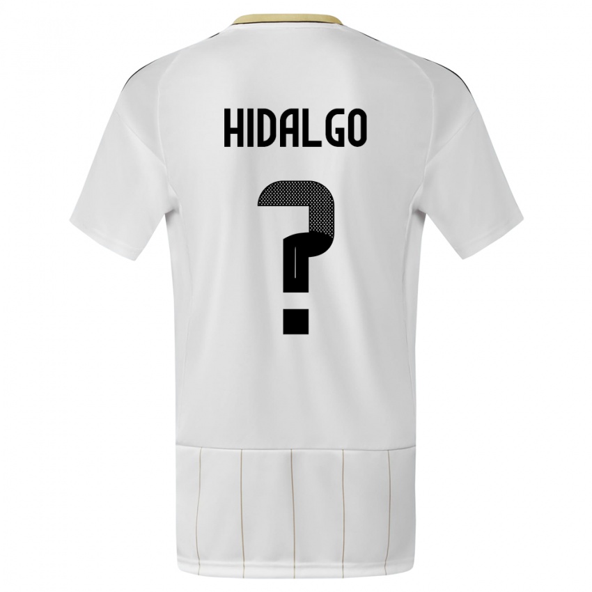 Kobiety Kostaryka Pablo Hidalgo #0 Biały Wyjazdowa Koszulka 24-26 Koszulki Klubowe