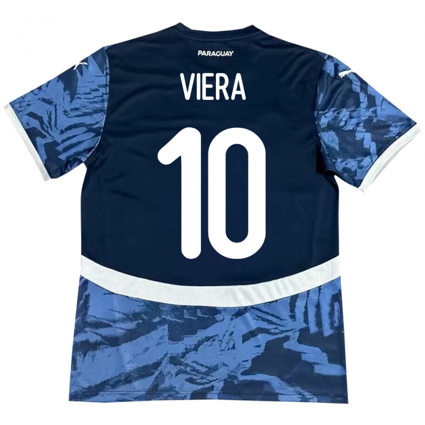 Kobiety Paragwaj Wílder Viera #10 Niebieski Wyjazdowa Koszulka 24-26 Koszulki Klubowe