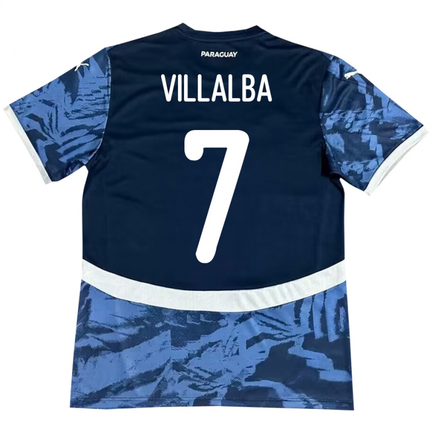 Kobiety Paragwaj Rodrigo Villalba #7 Niebieski Wyjazdowa Koszulka 24-26 Koszulki Klubowe