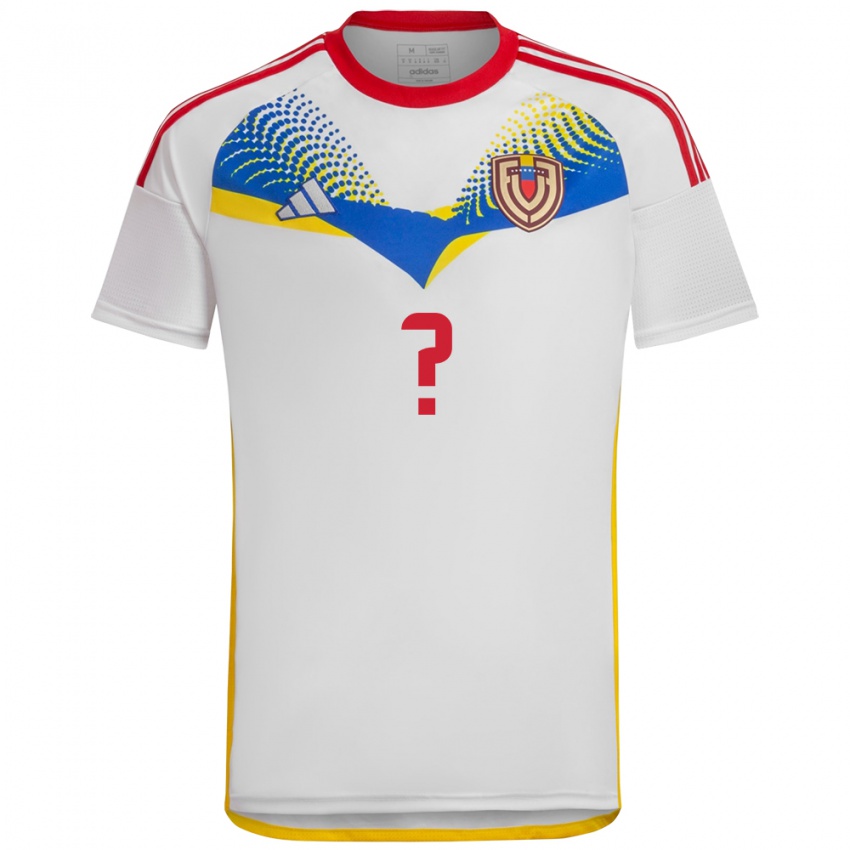 Kobiety Wenezuela Twoje Imię #0 Biały Wyjazdowa Koszulka 24-26 Koszulki Klubowe