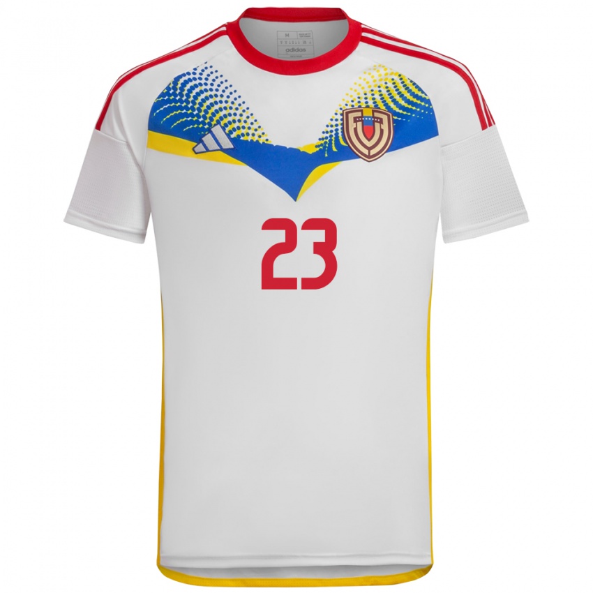 Kobiety Wenezuela Salomón Rondón #23 Biały Wyjazdowa Koszulka 24-26 Koszulki Klubowe