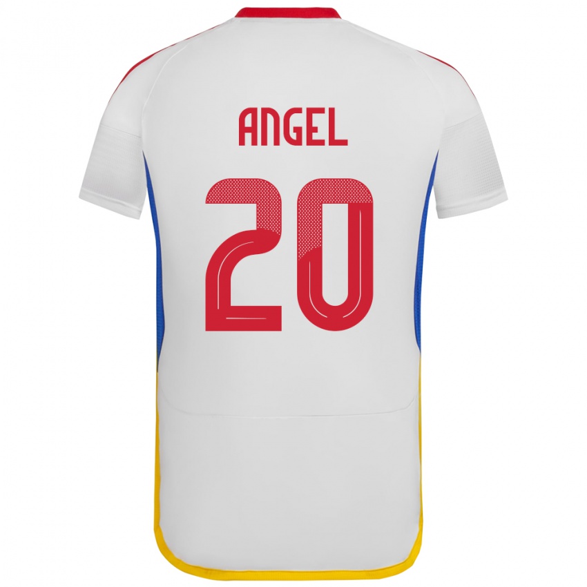 Kobiety Wenezuela Wilker Ángel #20 Biały Wyjazdowa Koszulka 24-26 Koszulki Klubowe