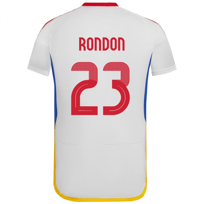 Kobiety Wenezuela Salomón Rondón #23 Biały Wyjazdowa Koszulka 24-26 Koszulki Klubowe