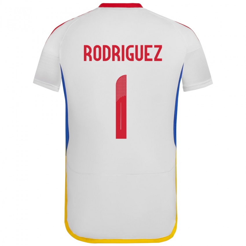 Kobiety Wenezuela Samuel Rodriguez #1 Biały Wyjazdowa Koszulka 24-26 Koszulki Klubowe