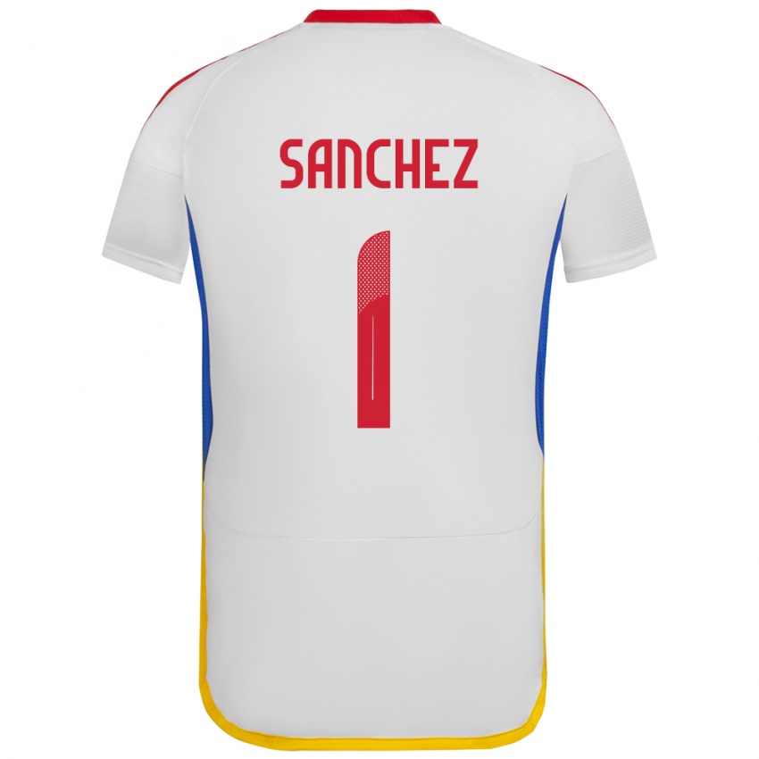 Kobiety Wenezuela Jorge Sánchez #1 Biały Wyjazdowa Koszulka 24-26 Koszulki Klubowe