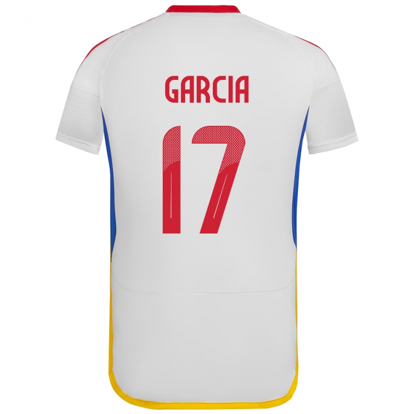 Kobiety Wenezuela Gabriela García #17 Biały Wyjazdowa Koszulka 24-26 Koszulki Klubowe