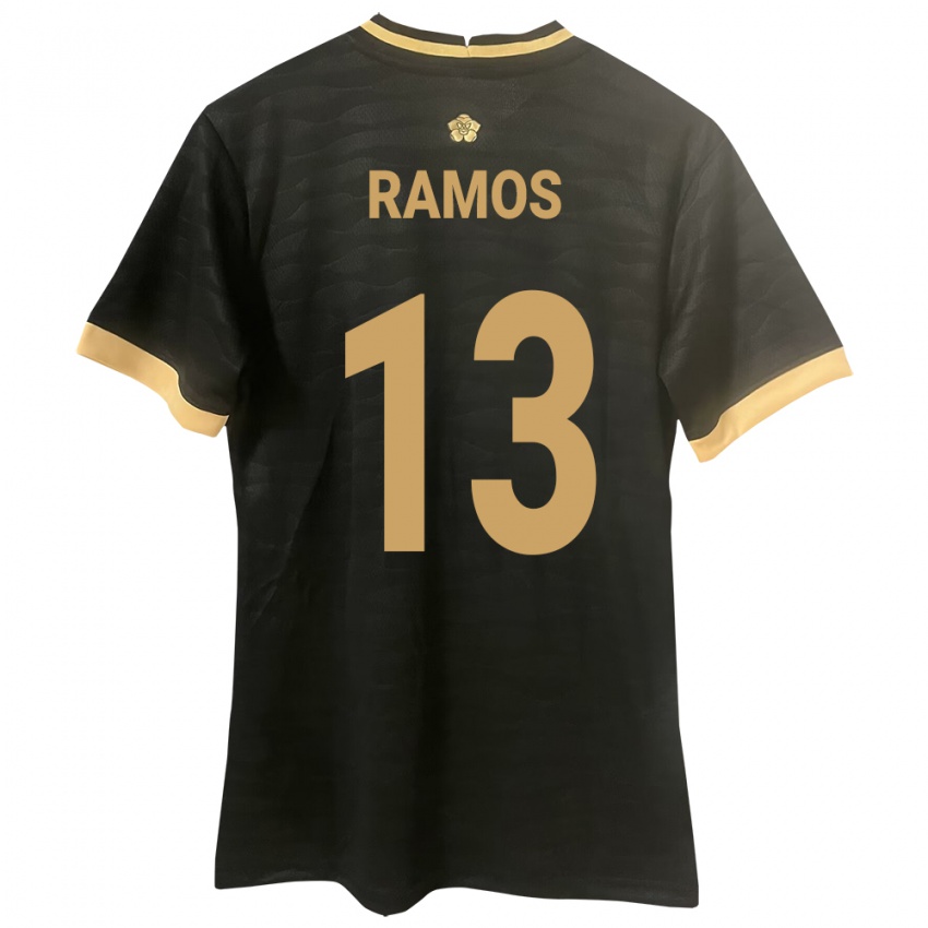 Kobiety Panama Jiovany Ramos #13 Czarny Wyjazdowa Koszulka 24-26 Koszulki Klubowe