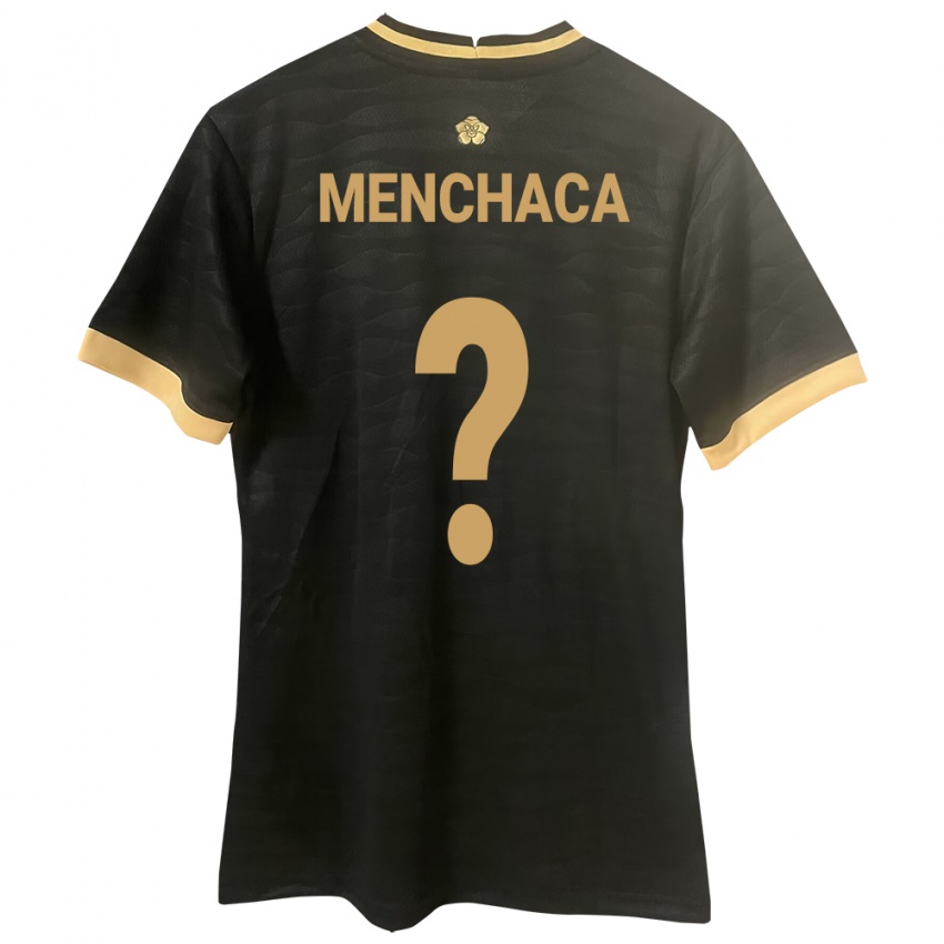 Kobiety Panama Yamell Menchaca #0 Czarny Wyjazdowa Koszulka 24-26 Koszulki Klubowe