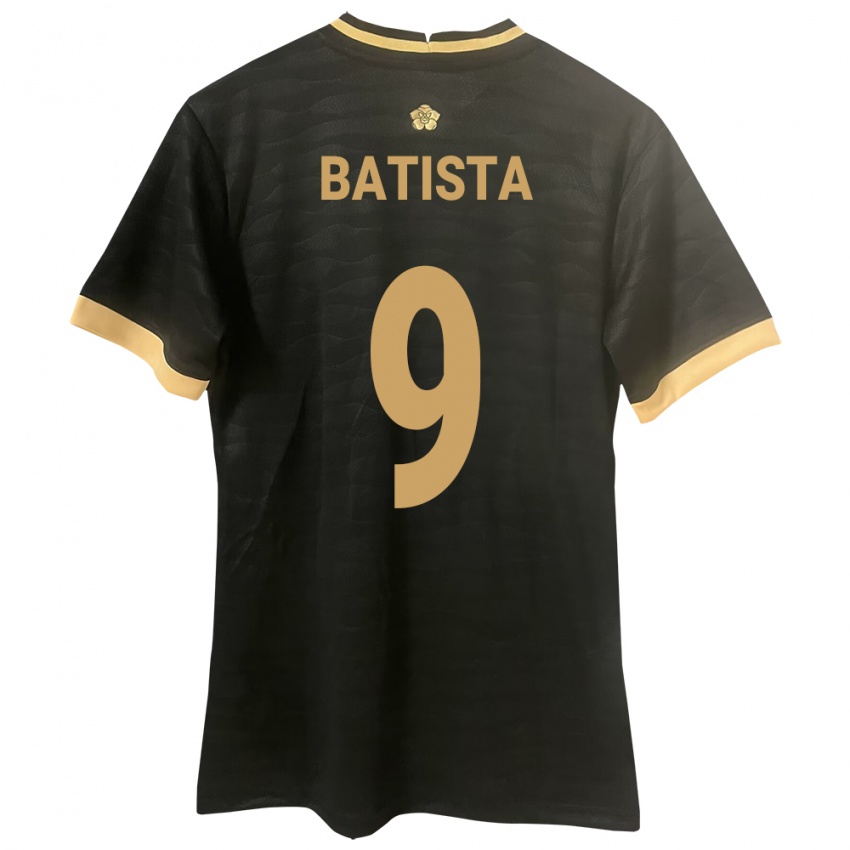 Kobiety Panama Yanixa Batista #9 Czarny Wyjazdowa Koszulka 24-26 Koszulki Klubowe