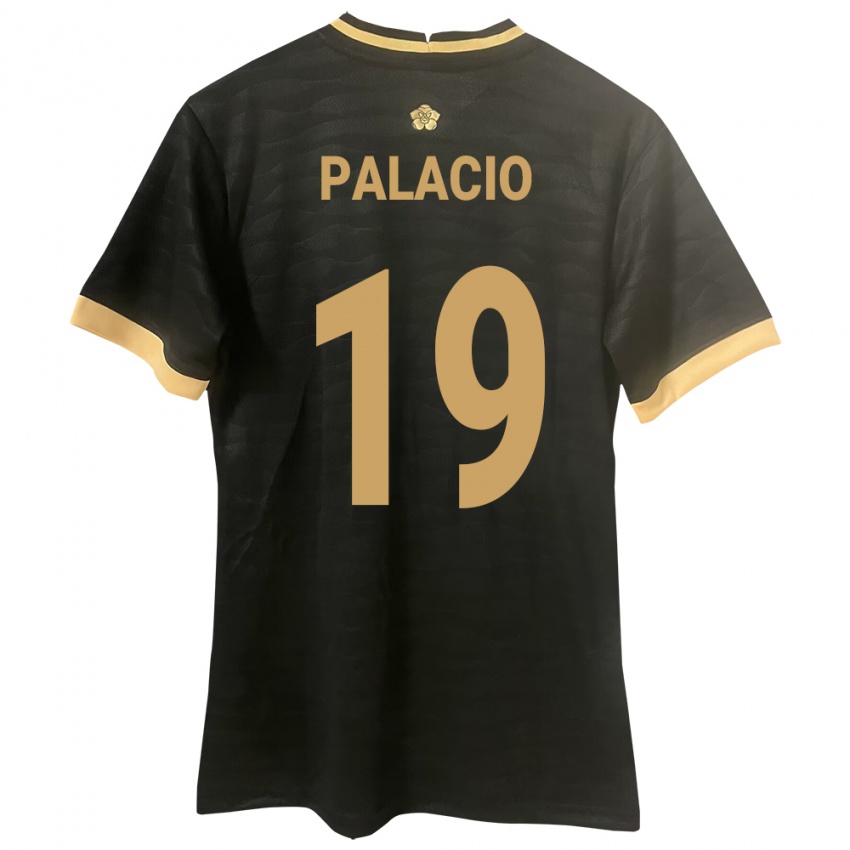 Kobiety Panama Yarelis Palacio #19 Czarny Wyjazdowa Koszulka 24-26 Koszulki Klubowe
