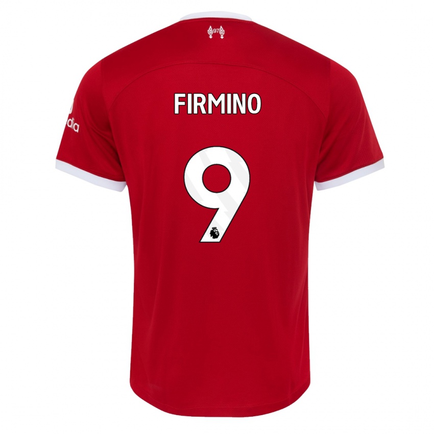 Dzieci Roberto Firmino #9 Czerwony Domowa Koszulka 2023/24 Koszulki Klubowe