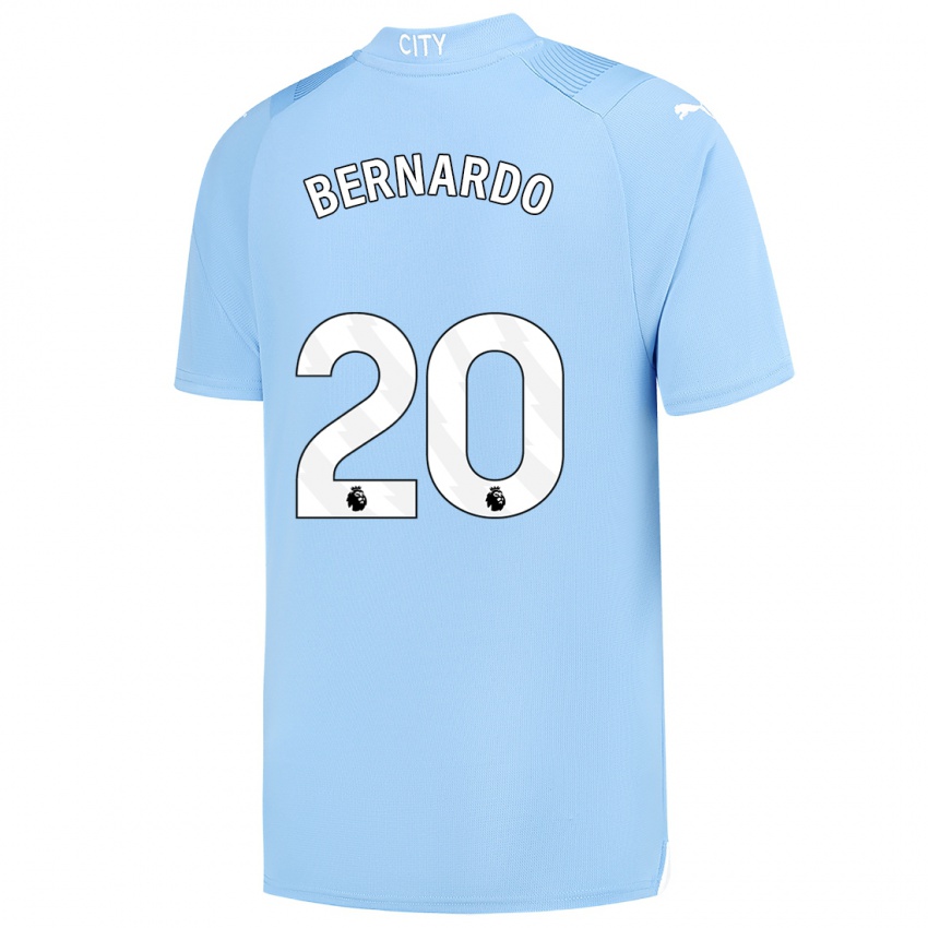 Dzieci Bernardo Silva #20 Jasny Niebieski Domowa Koszulka 2023/24 Koszulki Klubowe