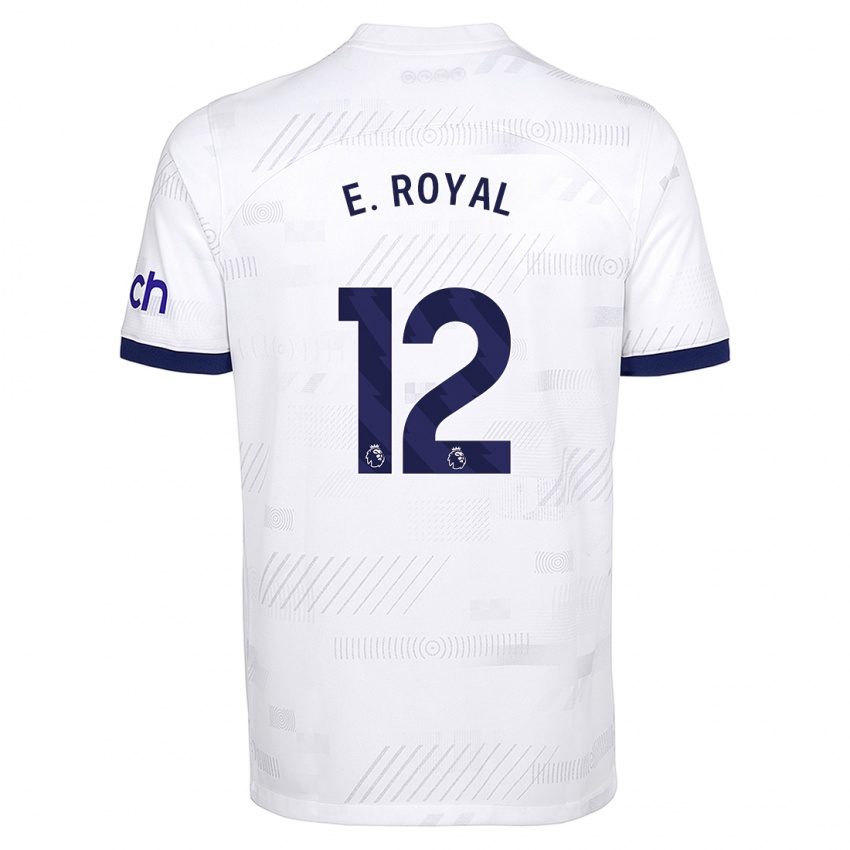 Dzieci Emerson Royal #12 Biały Domowa Koszulka 2023/24 Koszulki Klubowe
