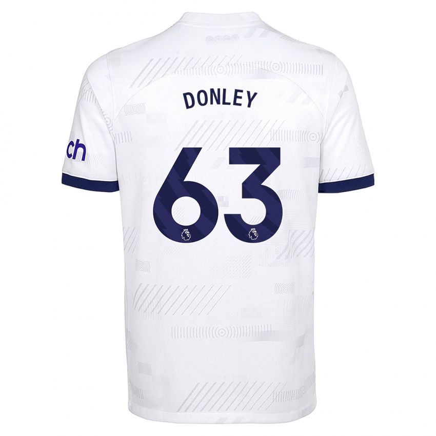 Dzieci Jamie Donley #63 Biały Domowa Koszulka 2023/24 Koszulki Klubowe