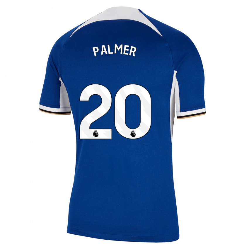 Dzieci Cole Palmer #20 Niebieski Domowa Koszulka 2023/24 Koszulki Klubowe