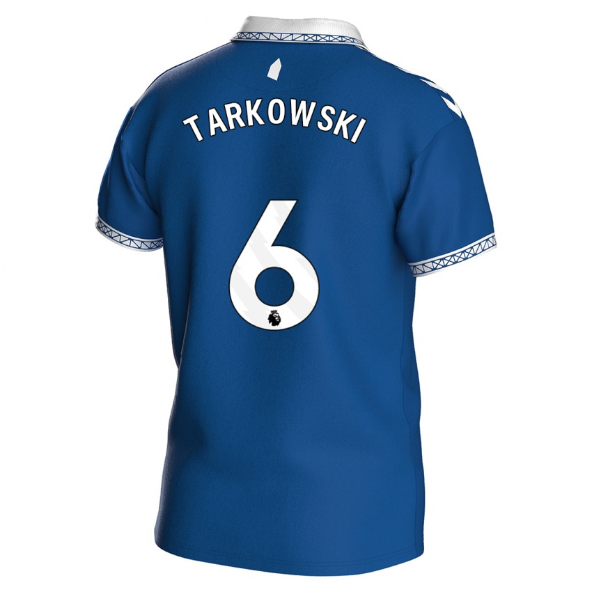 Dzieci James Tarkowski #6 Królewski Niebieski Domowa Koszulka 2023/24 Koszulki Klubowe