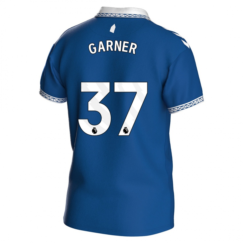 Dzieci James Garner #37 Królewski Niebieski Domowa Koszulka 2023/24 Koszulki Klubowe