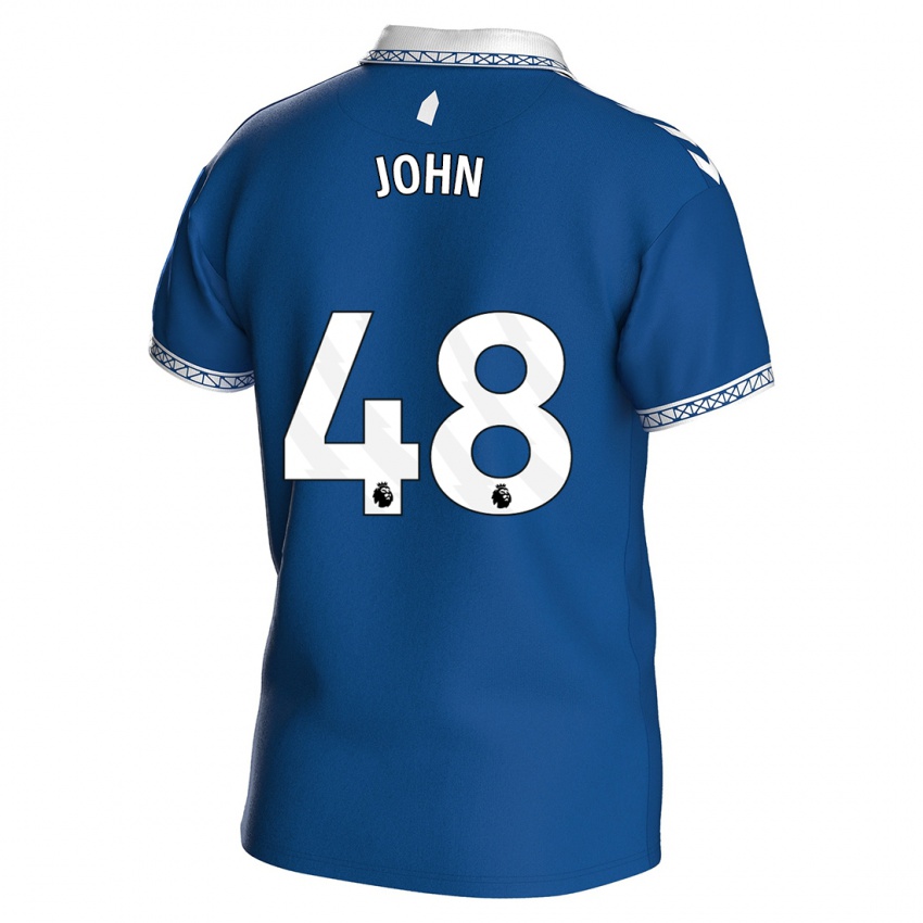 Dzieci Kyle John #48 Królewski Niebieski Domowa Koszulka 2023/24 Koszulki Klubowe