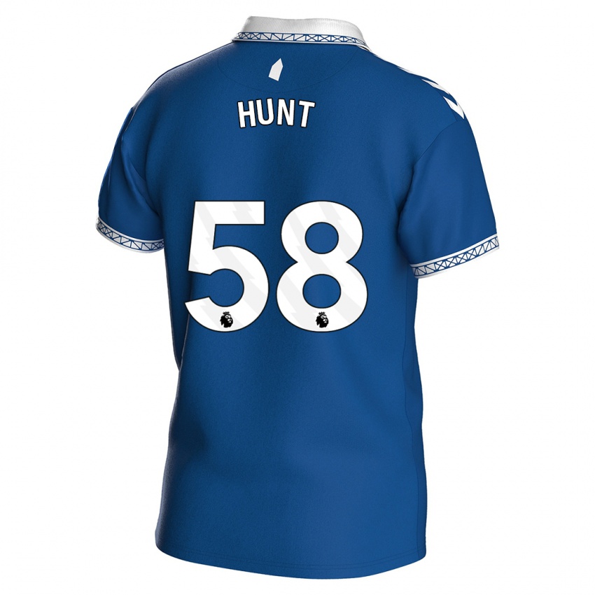 Dzieci Mackenzie Hunt #58 Królewski Niebieski Domowa Koszulka 2023/24 Koszulki Klubowe
