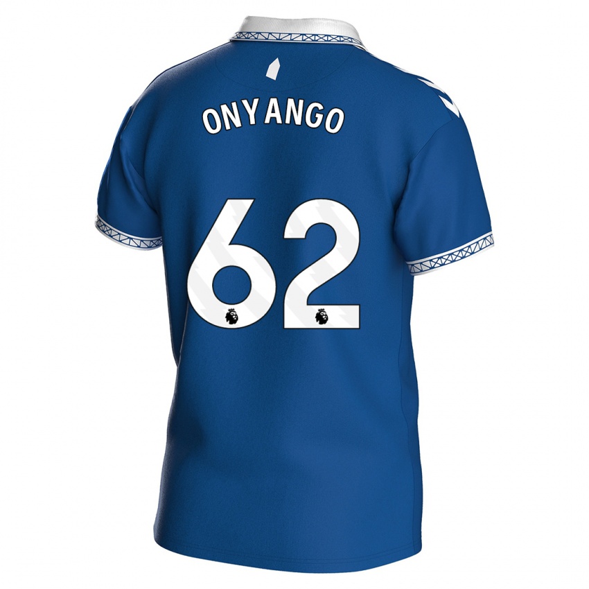 Dzieci Tyler Onyango #62 Królewski Niebieski Domowa Koszulka 2023/24 Koszulki Klubowe