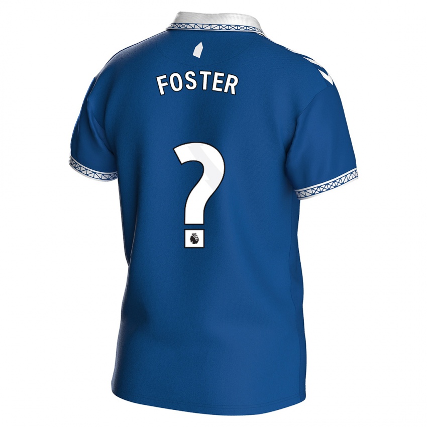 Dzieci Harvey Foster #0 Królewski Niebieski Domowa Koszulka 2023/24 Koszulki Klubowe