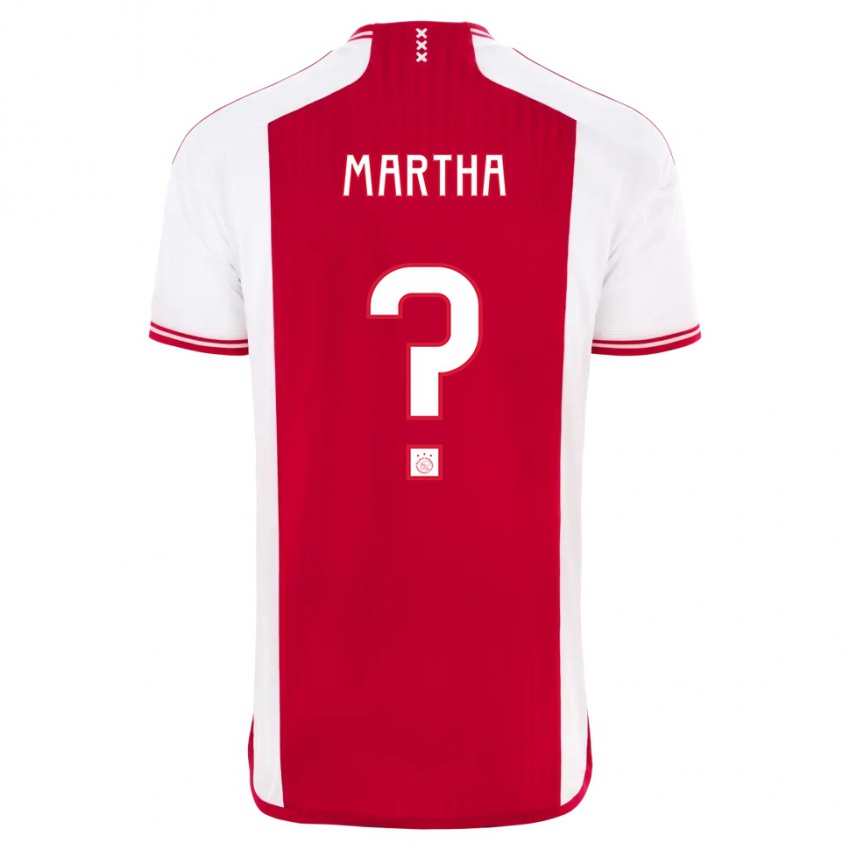 Dzieci Ar'jany Martha #0 Czerwony Biały Domowa Koszulka 2023/24 Koszulki Klubowe