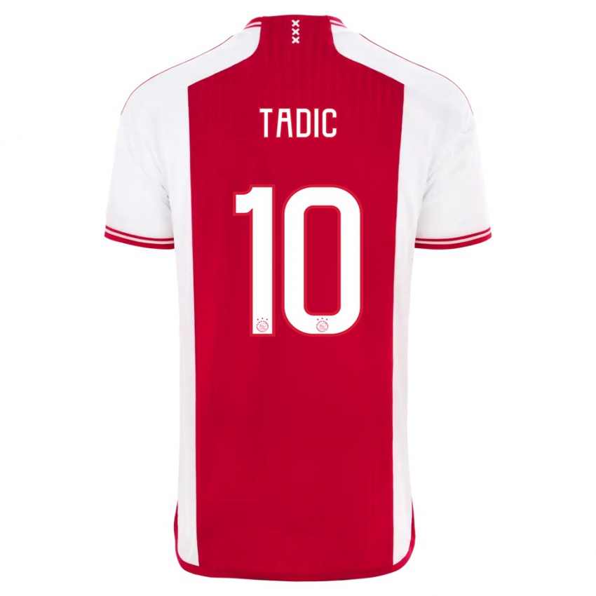 Dzieci Dusan Tadic #10 Czerwony Biały Domowa Koszulka 2023/24 Koszulki Klubowe