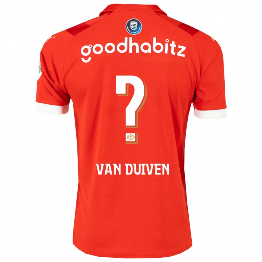Dzieci Jason Van Duiven #0 Czerwony Domowa Koszulka 2023/24 Koszulki Klubowe