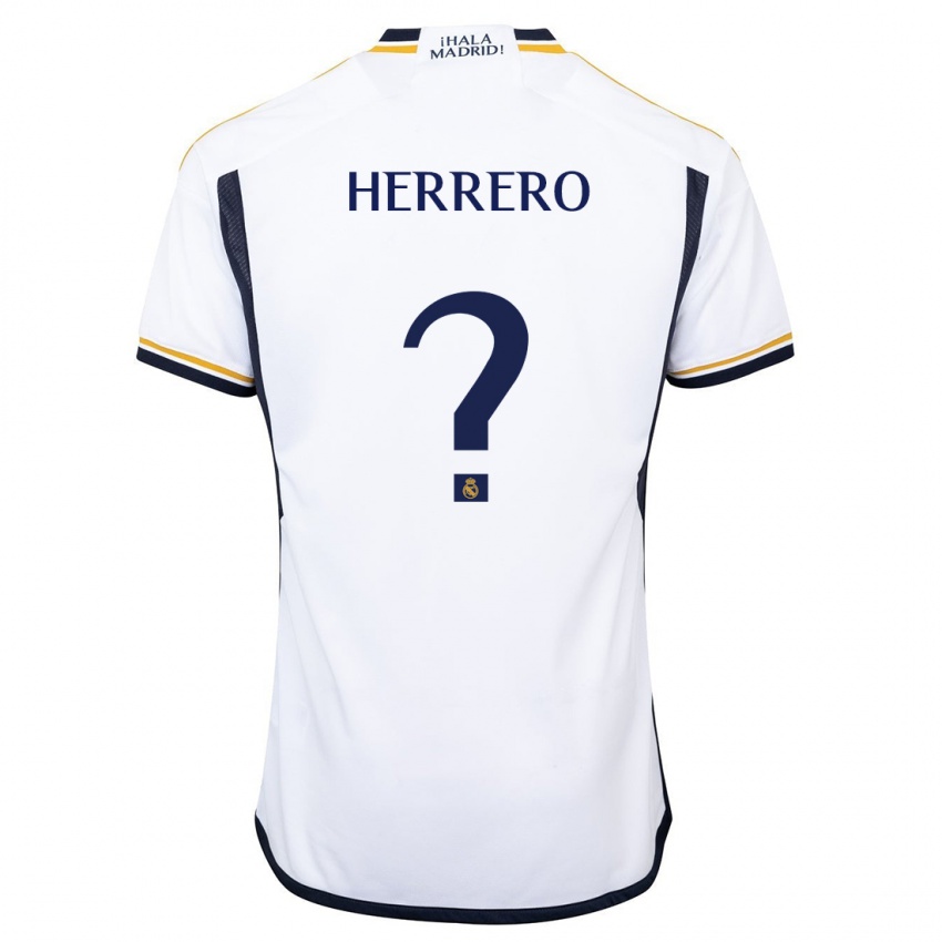 Dzieci Enrique Herrero #0 Biały Domowa Koszulka 2023/24 Koszulki Klubowe
